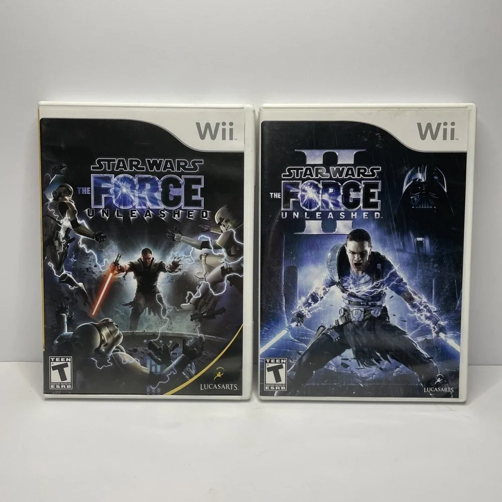 Lot of 2 – Star Wars: The Force Unleashed I & II (Nintendo Wii) – Complete